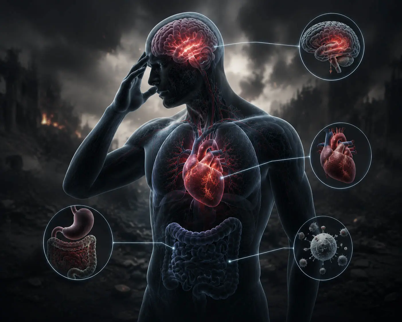 تاثیر استرس جنگ بر بدن
