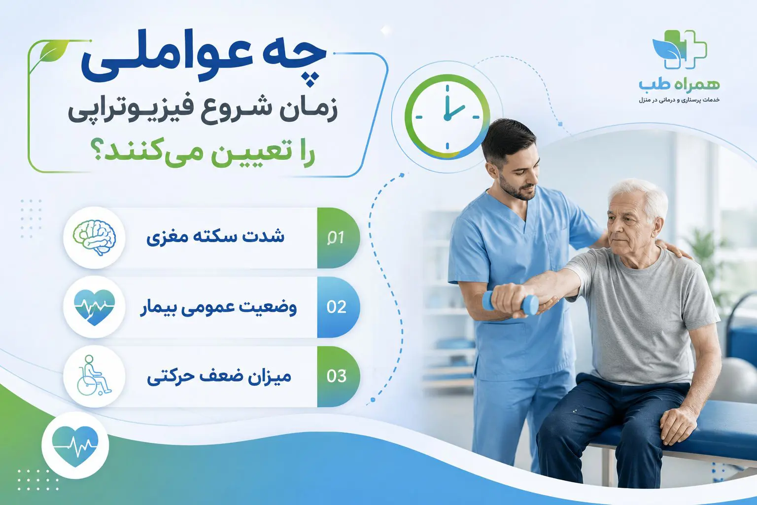 زمان شروع فیزیوتراپی بیمار سکته مغزی