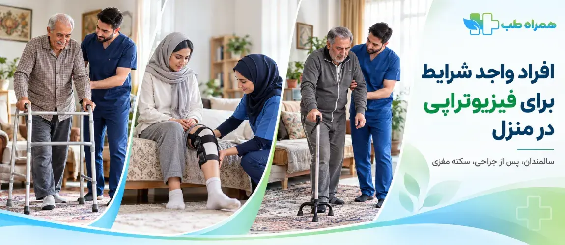 Individuals eligible for home-based physiotherapy in Karaj