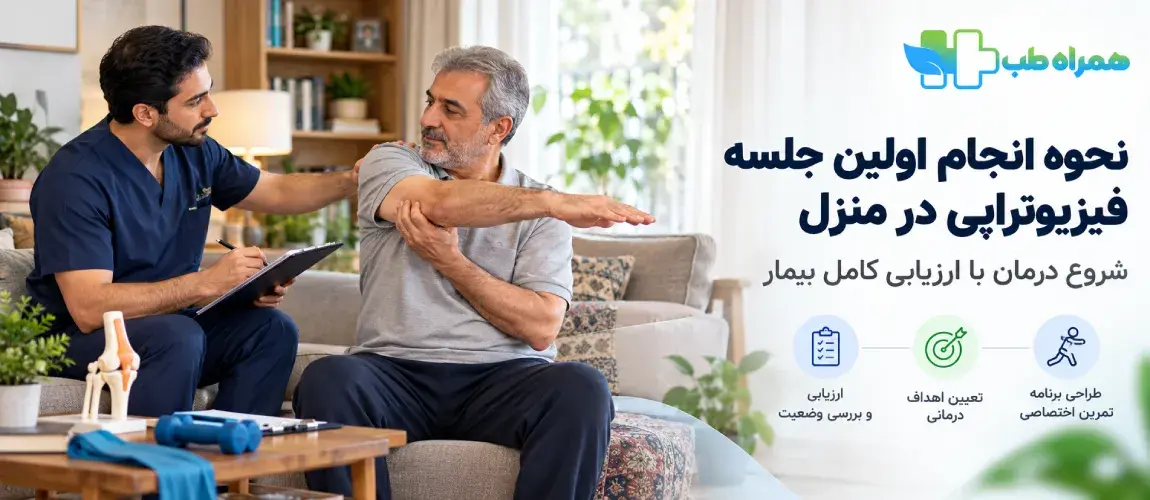 How the first in-home physiotherapy session is conducted in North Tehran