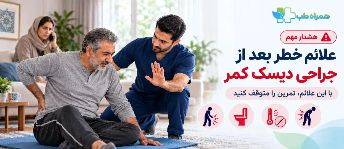 Red flags for physiotherapy following lumbar disc surgery