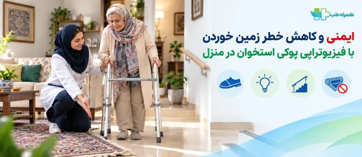 Reducing the risk of falls at home for an elderly person with osteoporosis